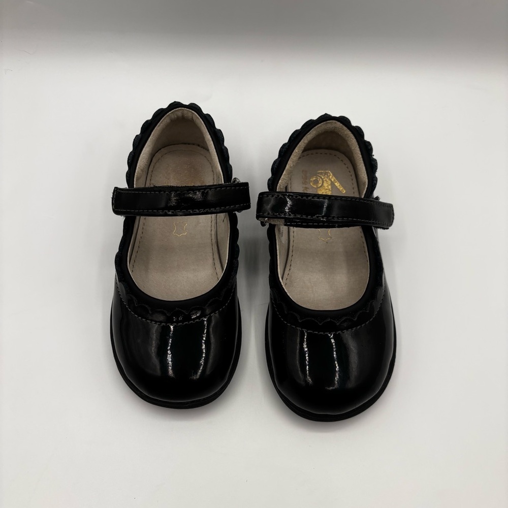 See Kai Run Girls Shoes Mary Jane Toddler Patent Hook Loop Strap‎ Black Size 10